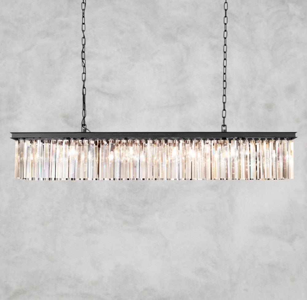 60" / Bronze Rhys Rectangular Chandelier 49", 60"