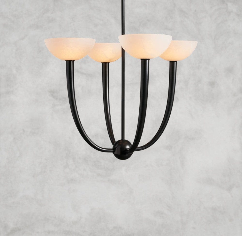 22" / Bronze Saguaro Alabaster Chandelier 22", 42"