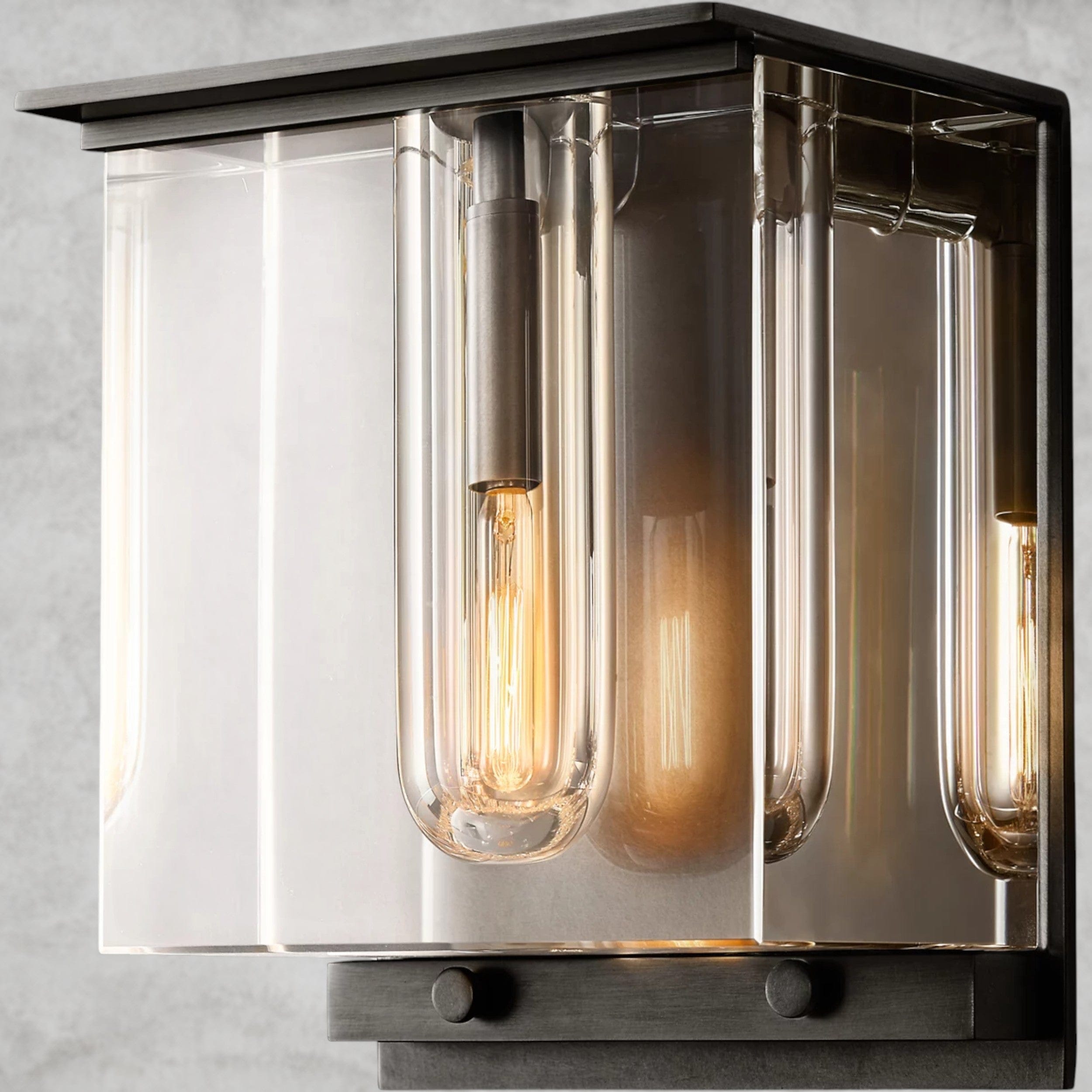 Bronze Savile Cube Sconce