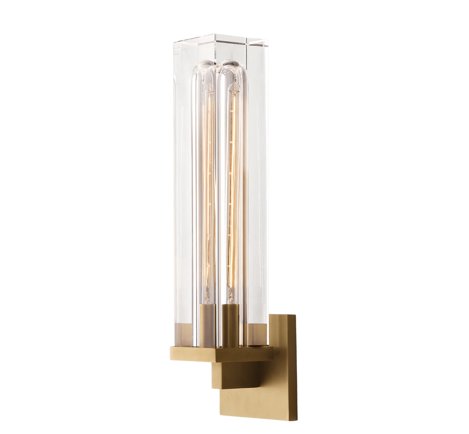 Brass Savile Rectangular Sconce