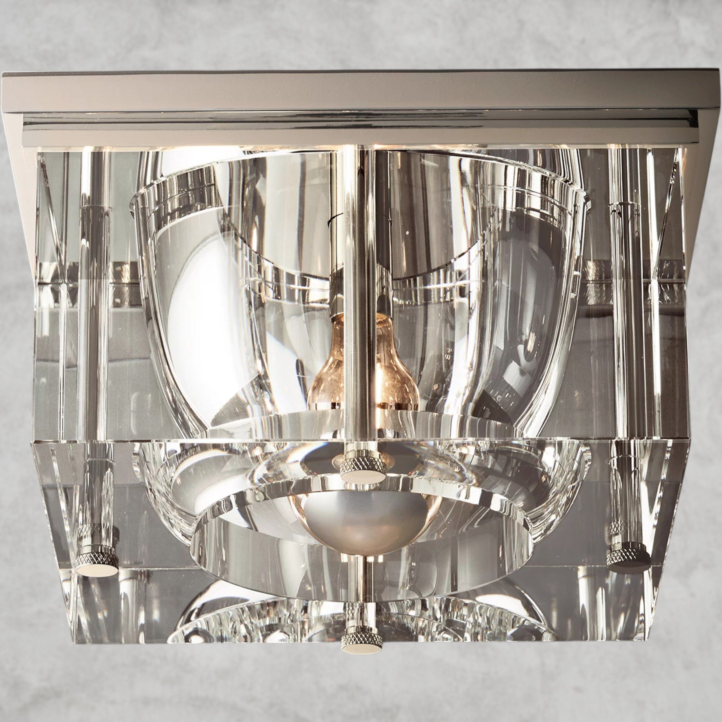 10" / Nickle Savile Square Flushmount 10", 12", 14"