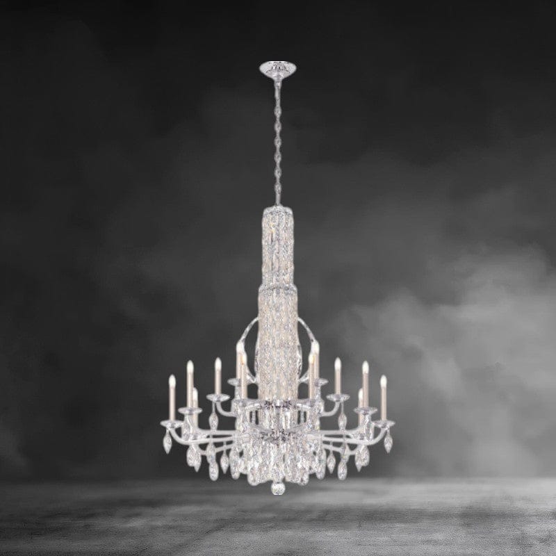 Stainless Steel / Crystal Heritage Crystal Siena Crystal Chandelier 41"