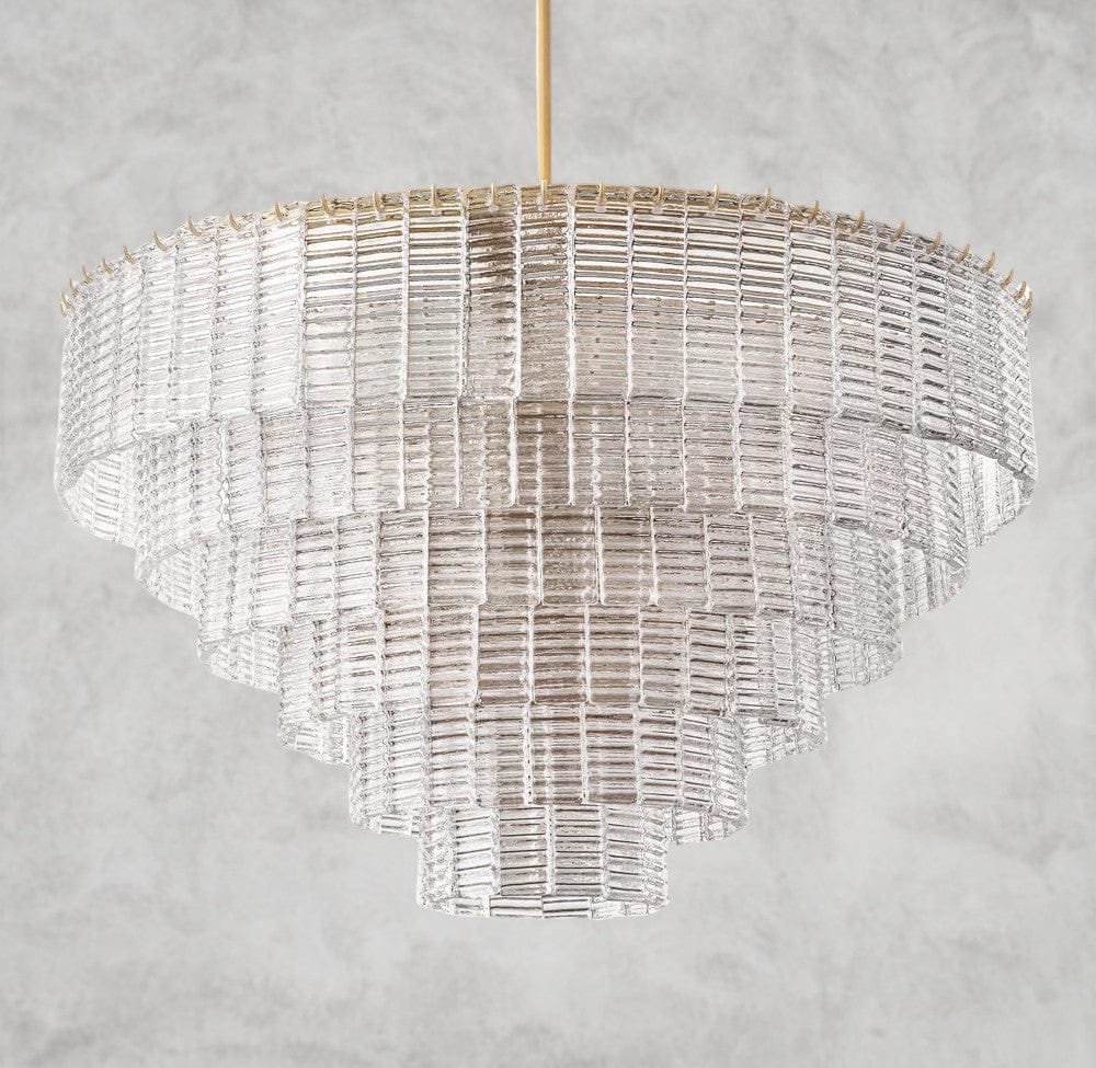Sirene Clear Glass Round Chandelier 41", 52", 65"