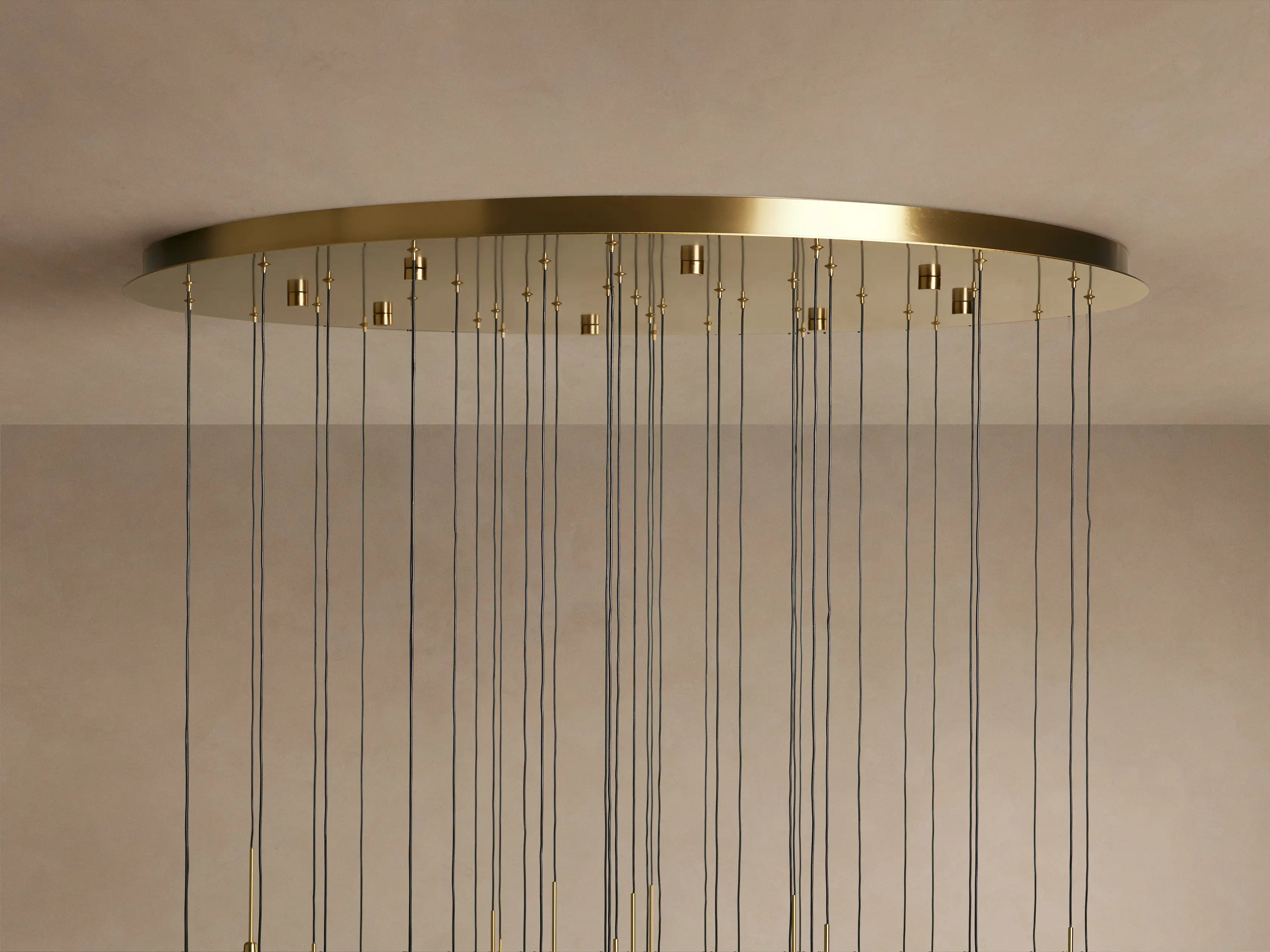 Soltaire Round Chandelier 17", 24", 36", 58"