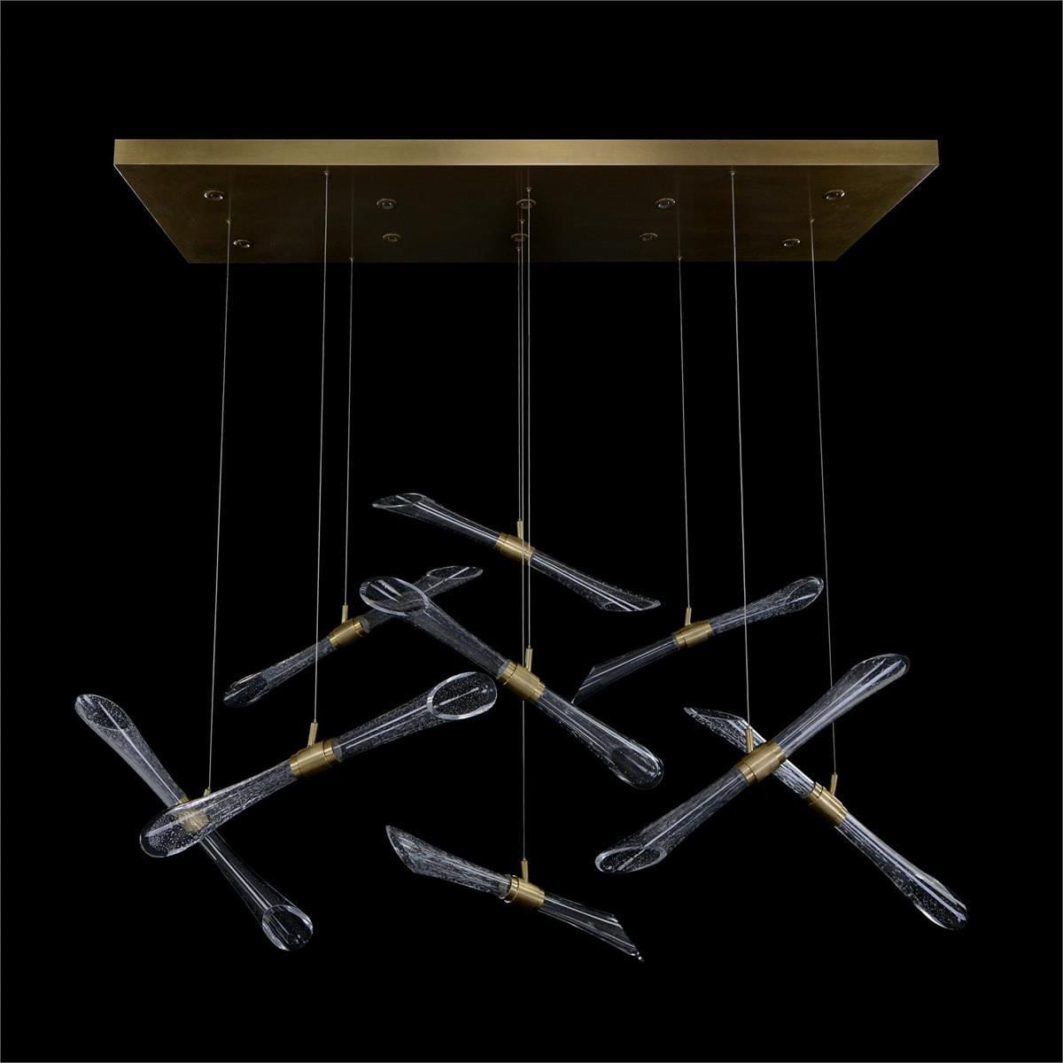 Square 16-slot lamp chandelier