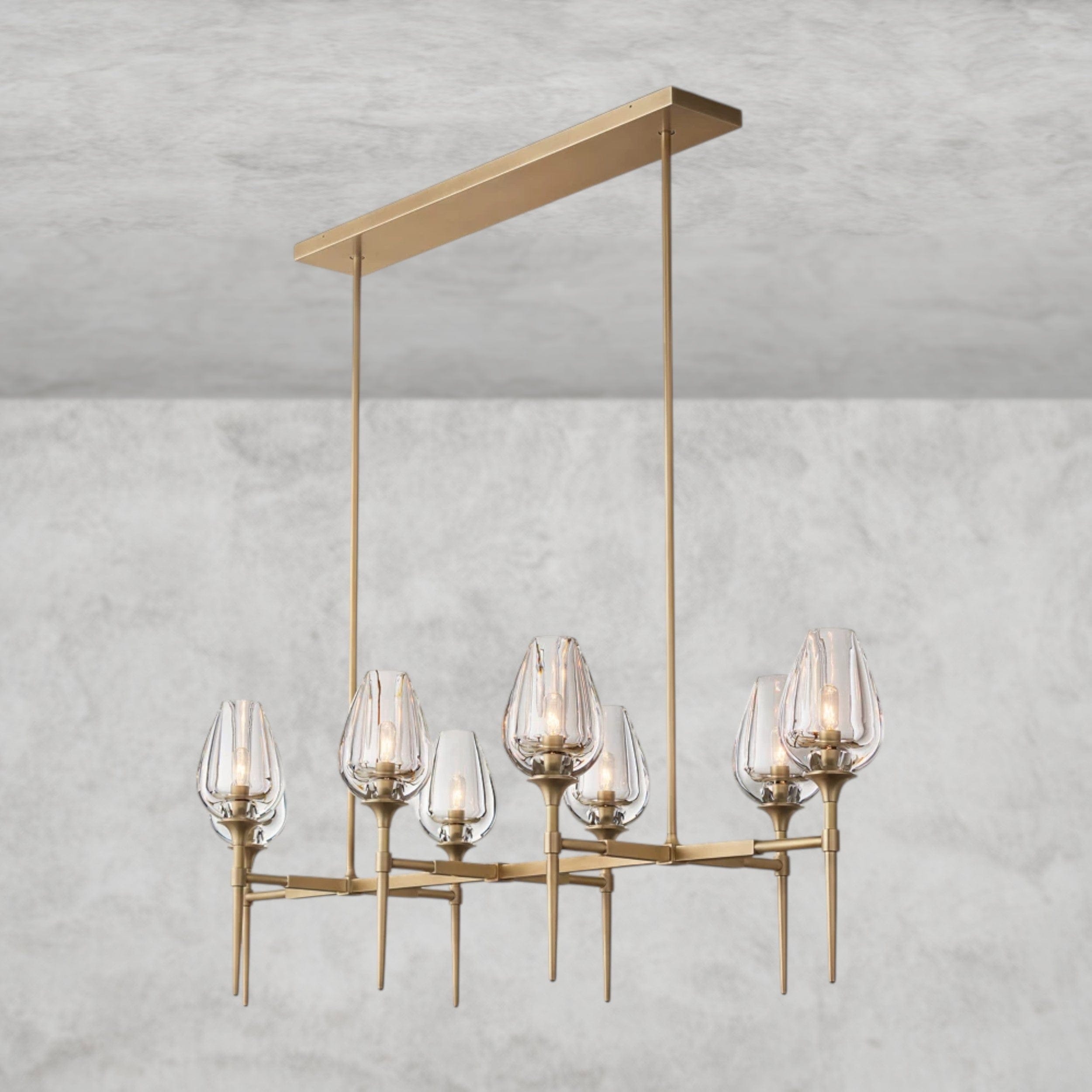 Tulip Linear Chandelier 52", 65"
