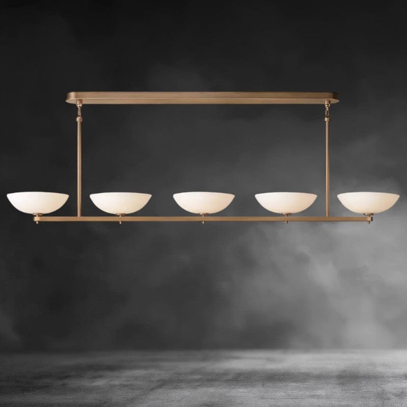 76" / Brass Vernet Linear Chandelier 60", 76", 96"