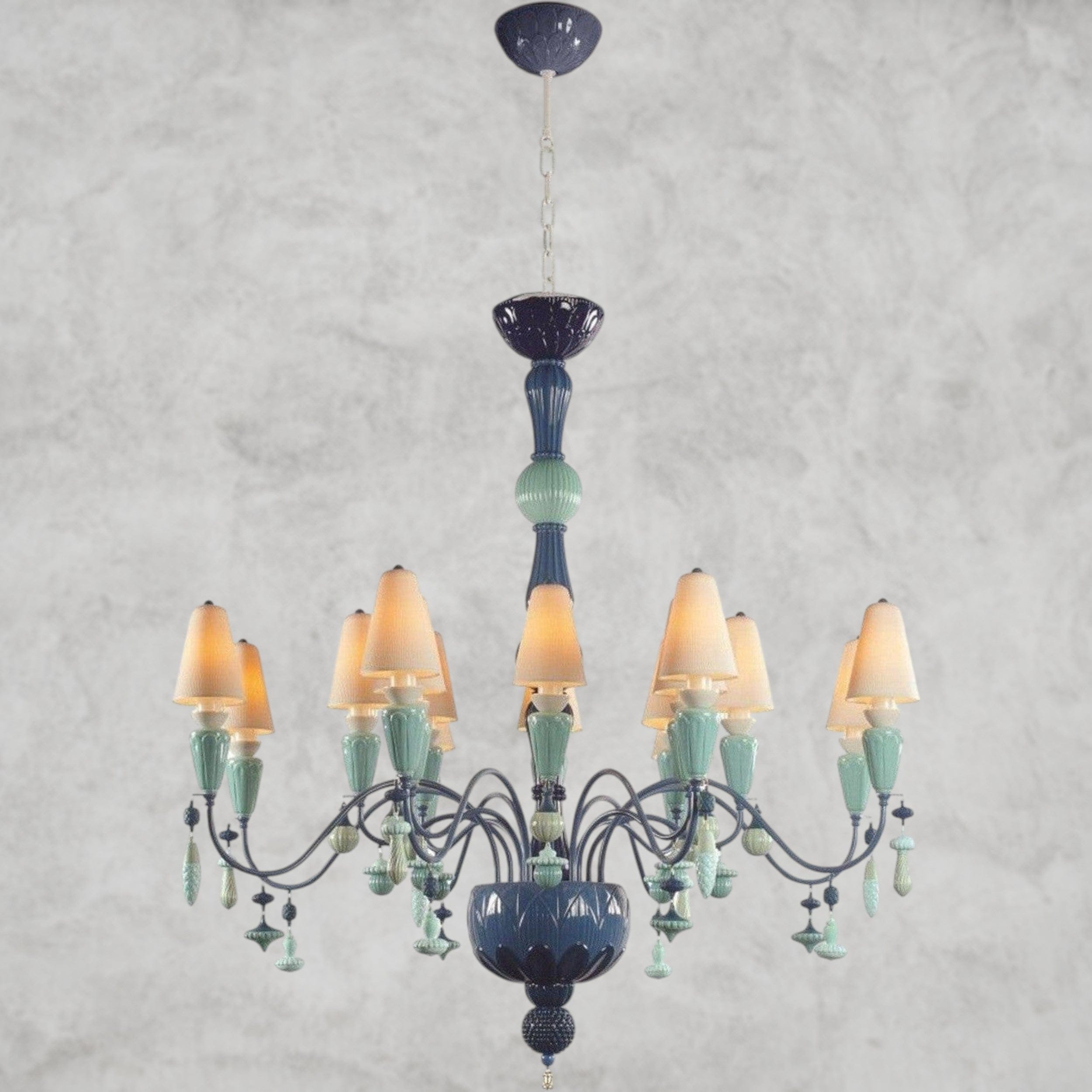 Ocean / Medium Vintage Nexora 16-Lights Chandelier
