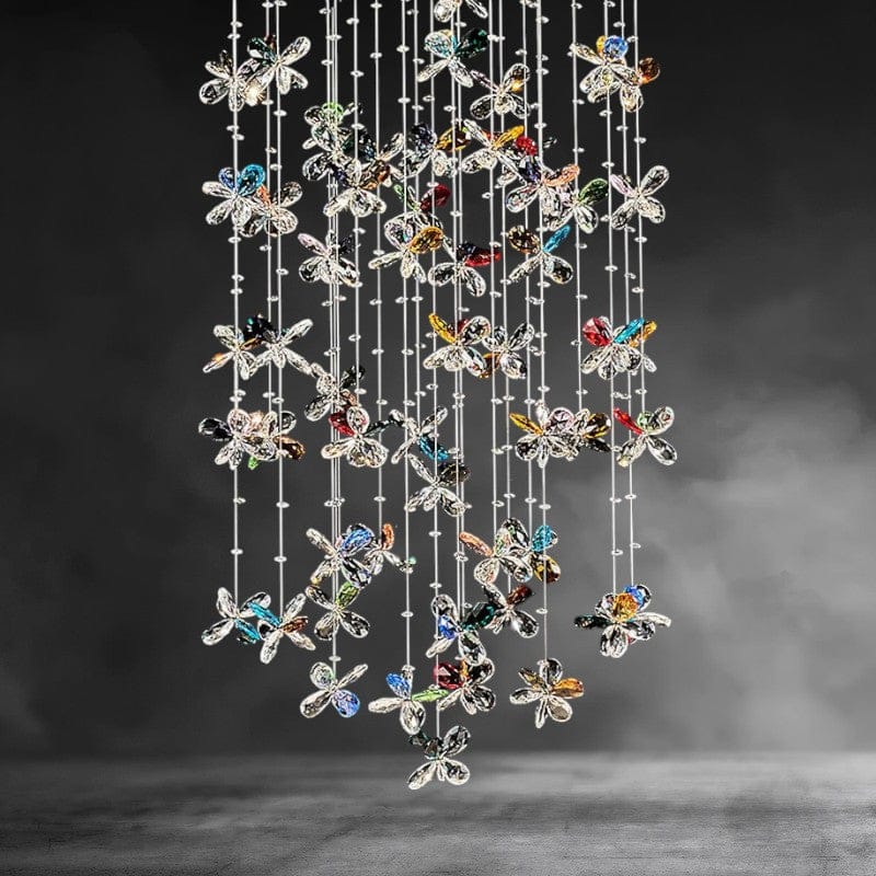Wings of Color Multi-Color Crystals Chandelier