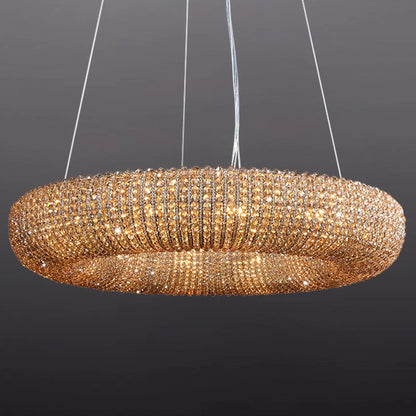 Samter Crystal Smoke Round Chandelier 31", 41", 59"