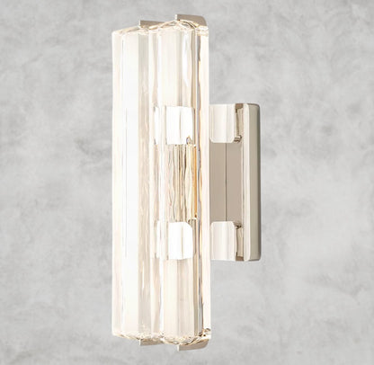 Aunian Double Crystal Sconce 15", 19", 25"