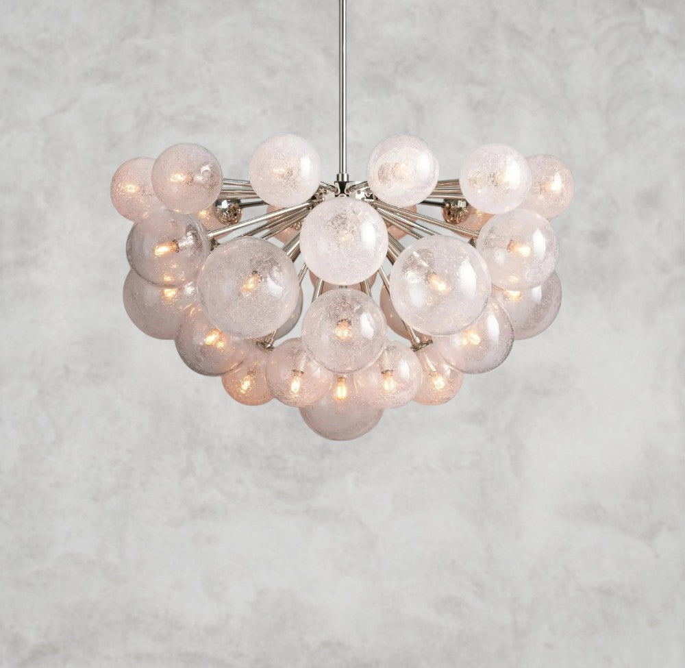 Manterio Glass Chandelier 19/ 37 Lights