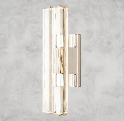 Aunian Double Crystal Sconce 15", 19", 25"