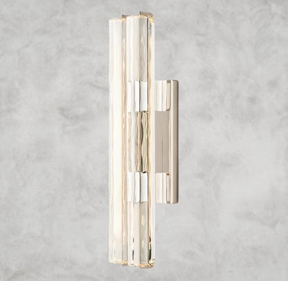 Aunian Double Crystal Sconce 15", 19", 25"