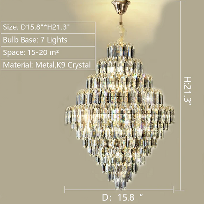 Rastine Crystal Round Chandelier
