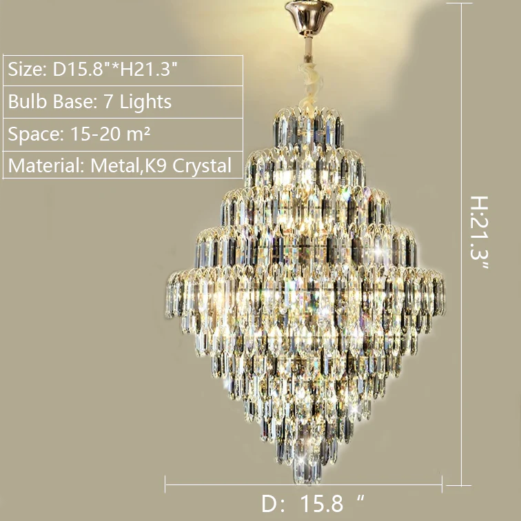 Rastine Crystal Round Chandelier