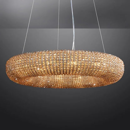 Samter Crystal Smoke Round Chandelier 31", 41", 59"