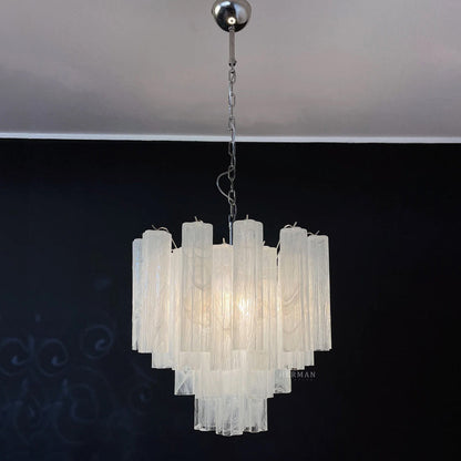Murano Chandelier – 36 tubes – Alabaster white