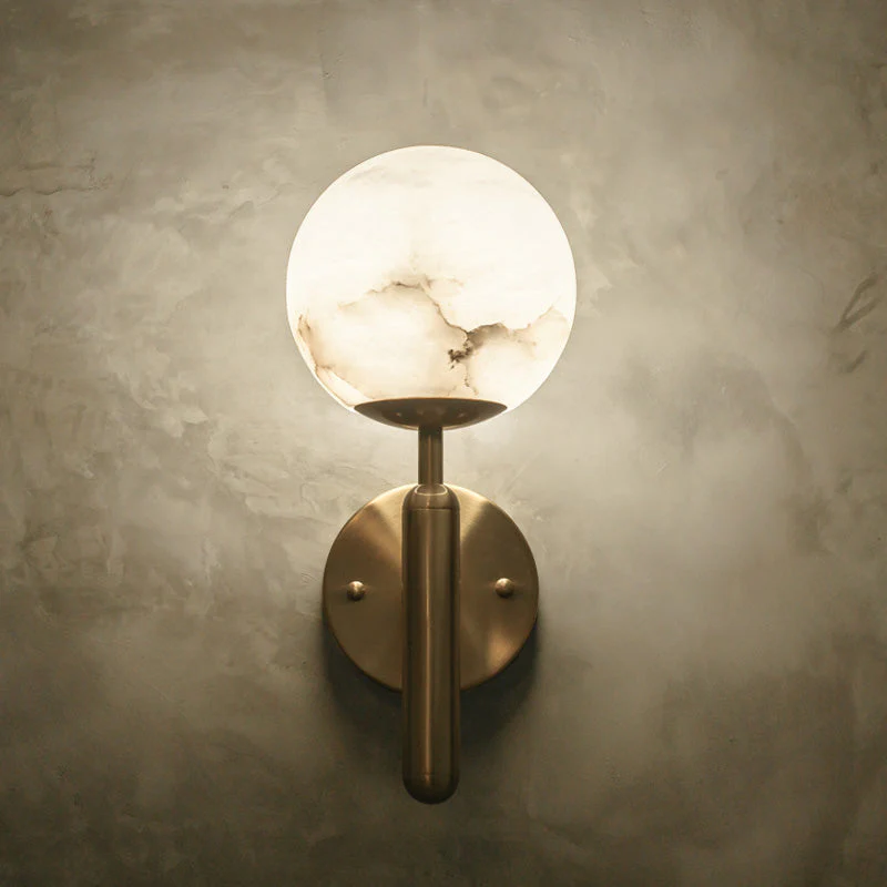 Renata Alabaster Global Wall Sconce