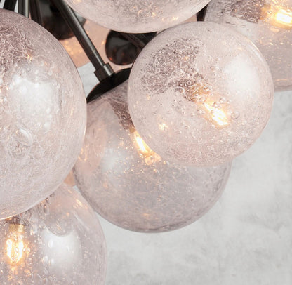 Manterio Glass Chandelier 19/ 37 Lights