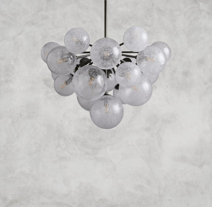 Manterio Glass Chandelier 19/ 37 Lights
