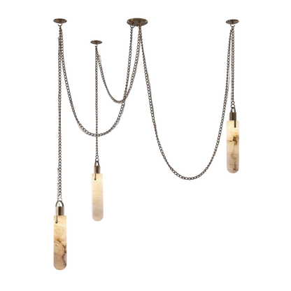 Alabaster Flint 3 Light LED Multi-Drop Pendant