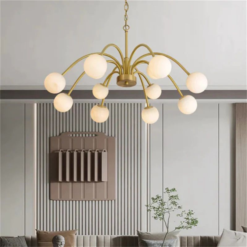 Alabaster Radial Chandelier - jchandelier