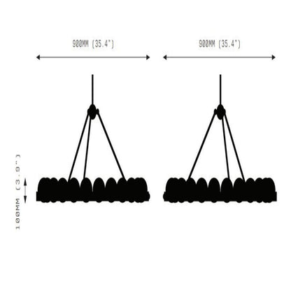 Natural Alabaster Suter Chandelier