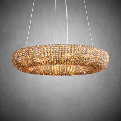 Samter Crystal Smoke Round Chandelier 31", 41", 59"