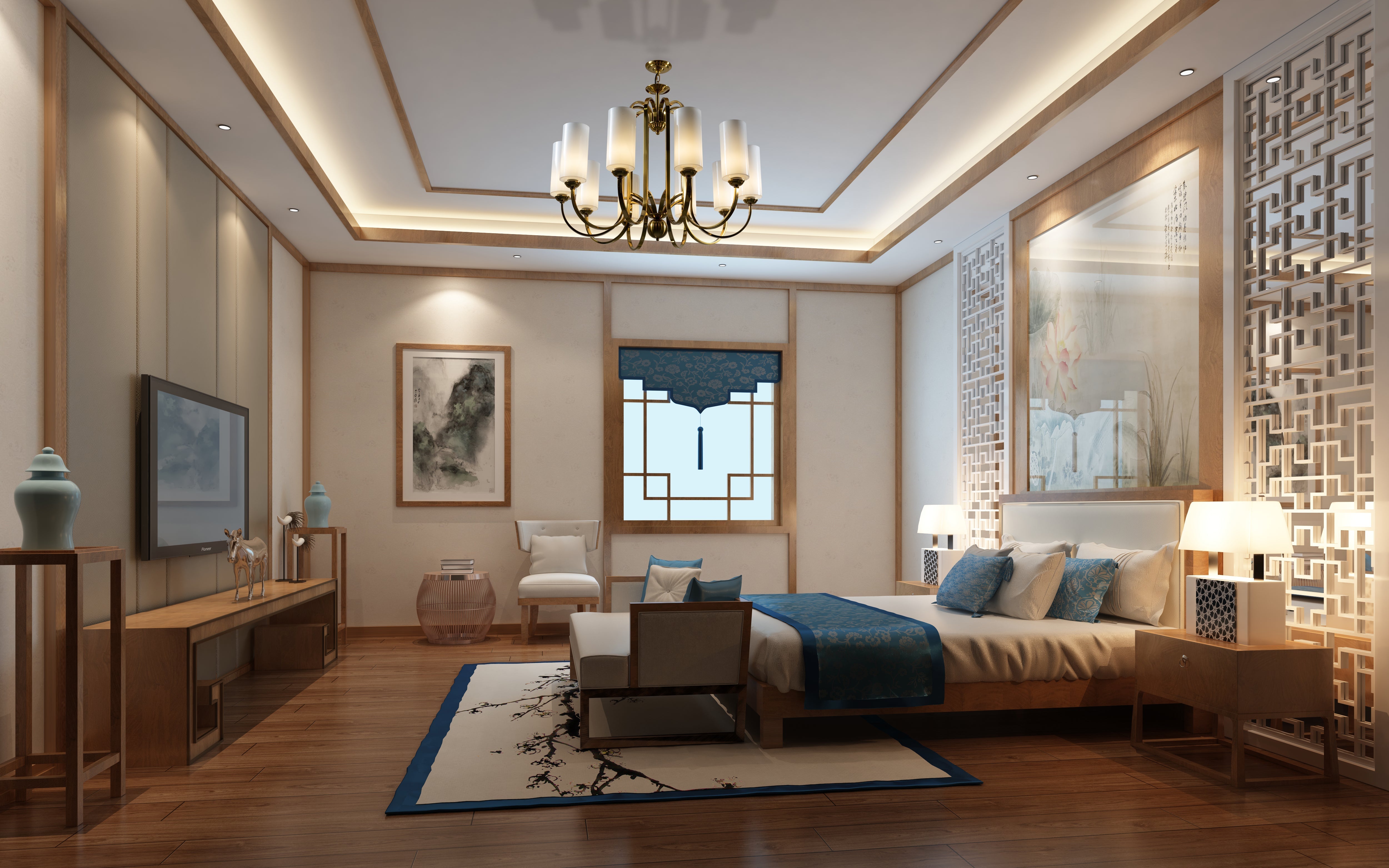 Vintage Brass Chandelier