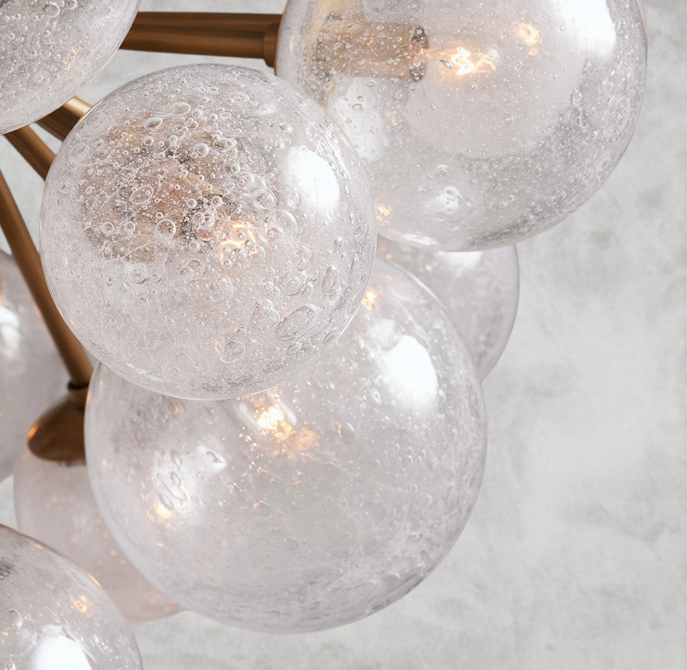Manterio Glass Chandelier 19/ 37 Lights