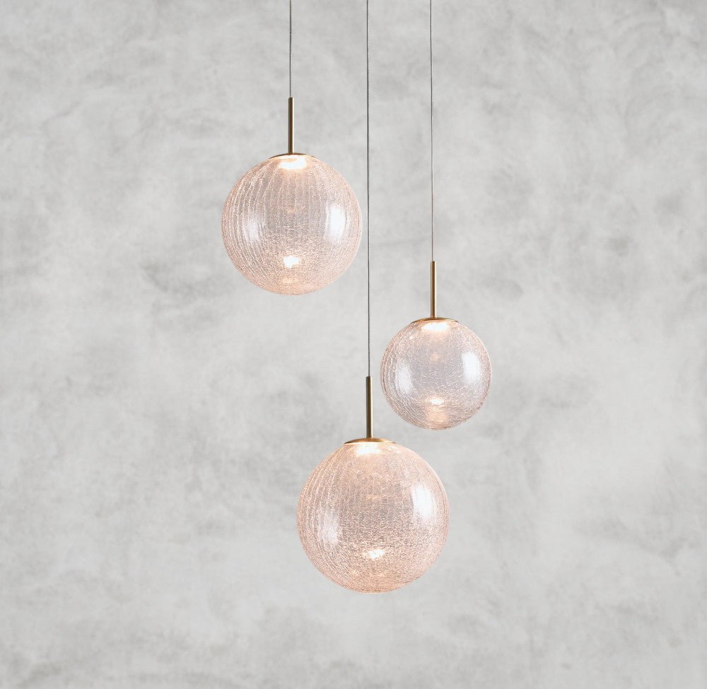 Calency Round Glass Chandelier 20", 28", 34", 43"