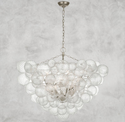 Tera Round Glass Chandelier 46", 56", 66"