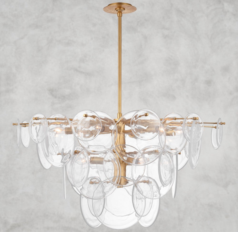 Liroe Glass Chandelier 37", 48"