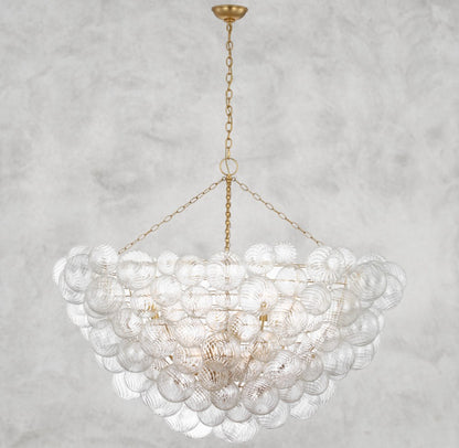 Tera Round Glass Chandelier 46", 56", 66"