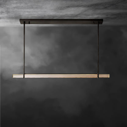 Audubon Crystal Linear Single Bar Chandelier