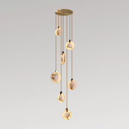 Moonshade Natural Marble Pendant Light Fixture