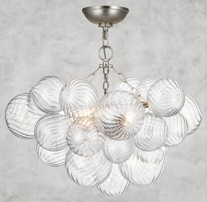 Tera Round Glass Semi-Flush Mount 24", 29", 33", 38"