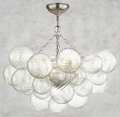 Tera Round Glass Semi-Flush Mount 24", 29", 33", 38"