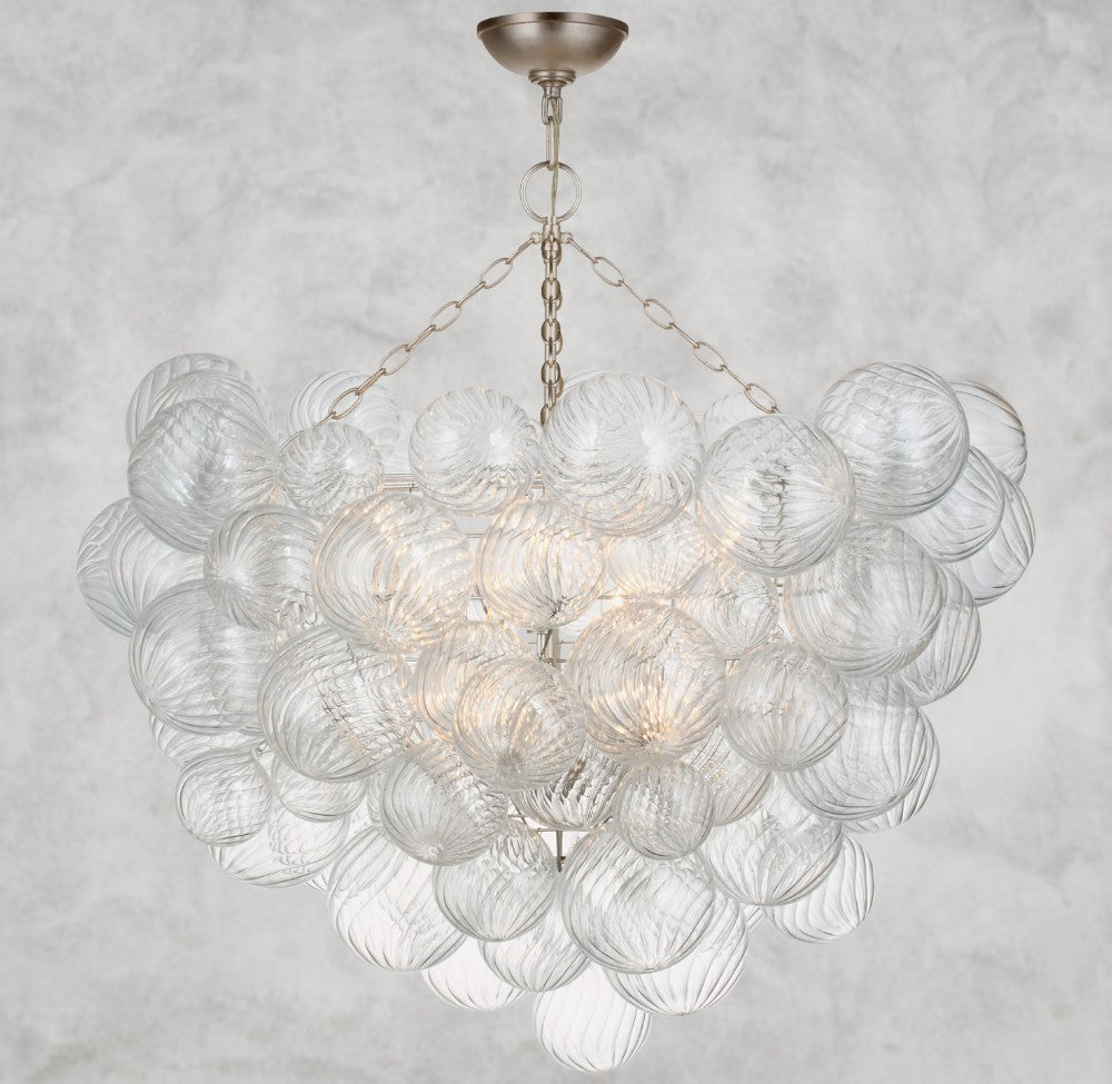 Tera Round Glass Semi-Flush Mount 24", 29", 33", 38"