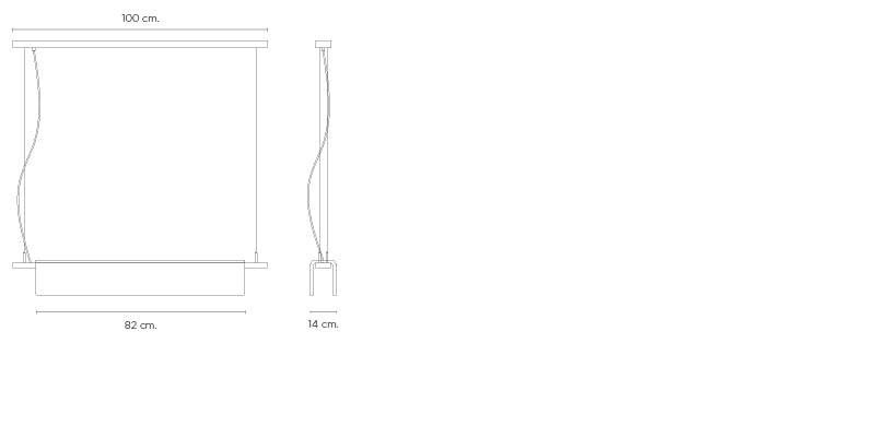 Alabaster Studio Chandelier Over Dining Table