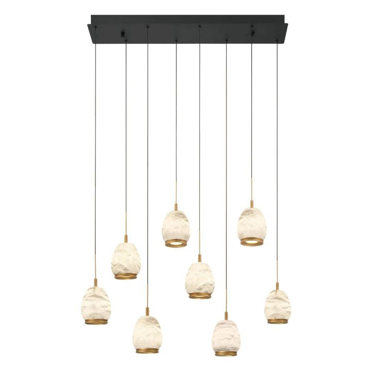 Alabaster Linear LED Chandelier