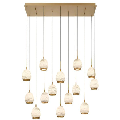 Alabaster Linear LED Chandelier