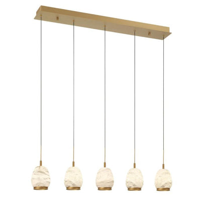 Alabaster Linear LED Chandelier