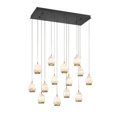 Alabaster Linear LED Chandelier