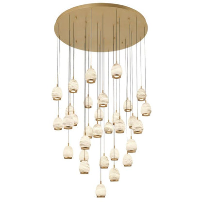 Lucidate Alabaster Round LED Chandelier