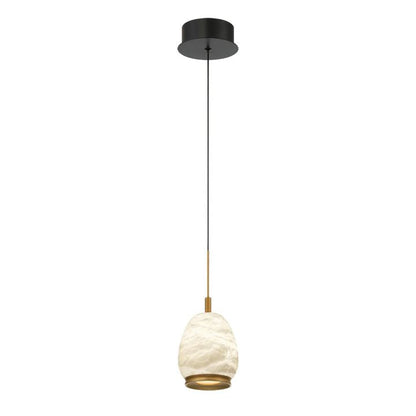 Alabaster Round LED Pendant