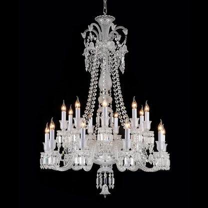 Long Neck Cristellire Crystal Chandelier