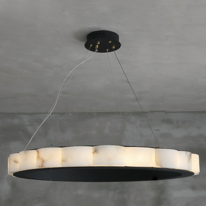 Avalon Moden Alabaster Round Chandelier