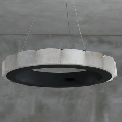 Avalon Moden Alabaster Round Chandelier